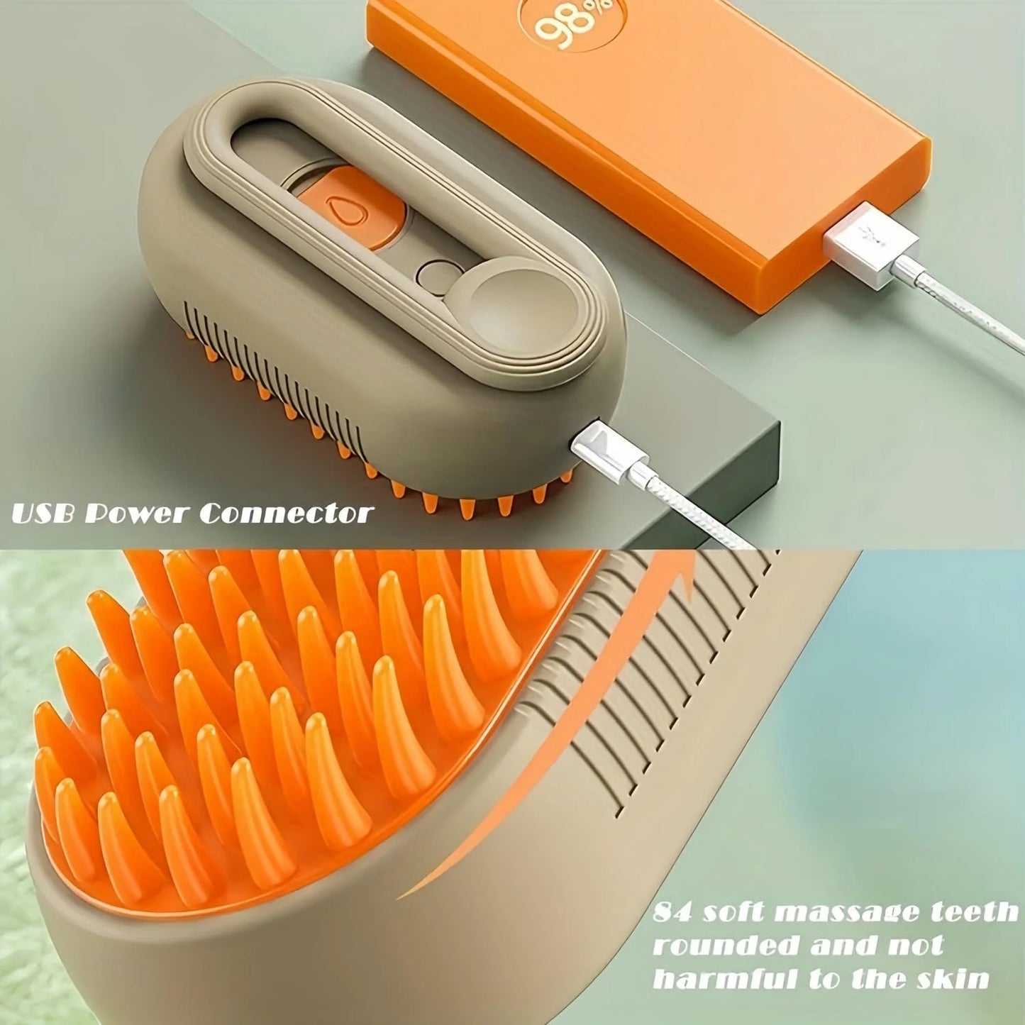 Cat Steam Brush 2024 New Pet Steam Groomer Comb,Pet Hair Steamy Brushes,Pet Dogs