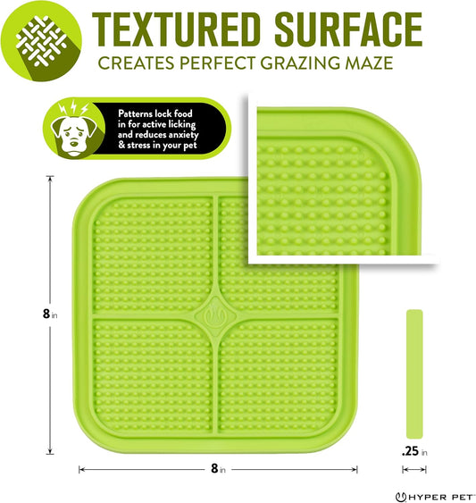 IQ Treat Lick Mat for Dogs, Dog Slow Feeder & Cat Lick Mats | Great Alternative to Slow Feeder Bowls & Cat Feeders | Perfect Dog Licking Mat, Cats Puzzle & Enrichment Toys