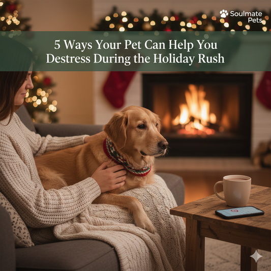 The holiday rush is here, turning festive joy into full-blown anxiety. But relax! The perfect antidote to holiday chaos is cuddled right next to you. Your pet is your greatest ally against holiday stress.