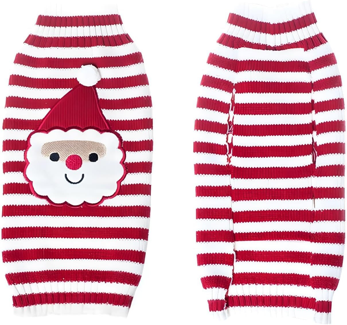 Santa Claus Pet Sweater Dog Sweaters Cold Weather Outfit for Small to Medium Sized Dogs and Cats for Christmas Day (Santa Claus, X-Small)