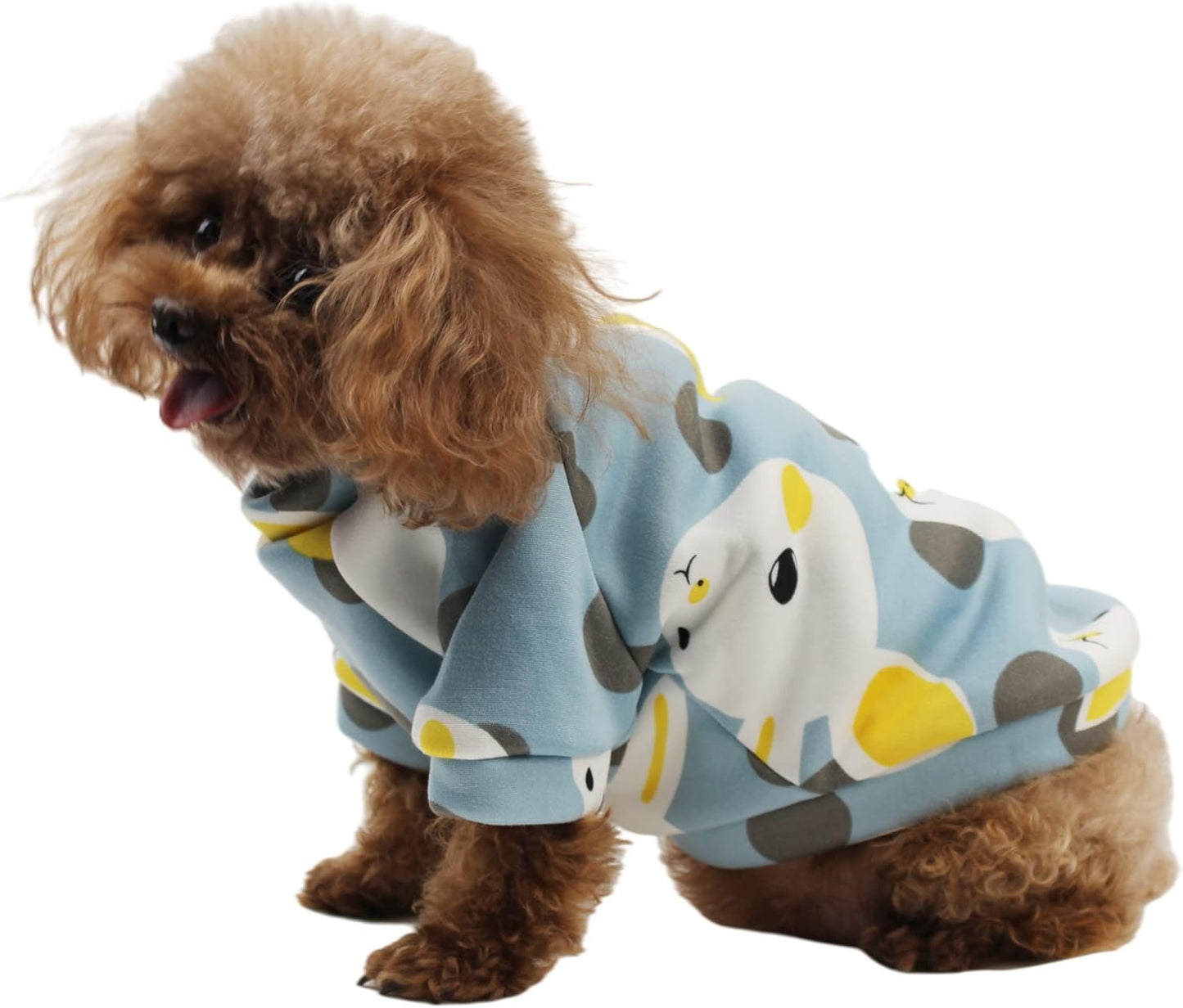 Cartoon Pattern Dog Clothes Cotton Dog Shirt for Pet Clothes Puppy T-Shirts Cat Tee Breathable (Rabbit-3, Small)