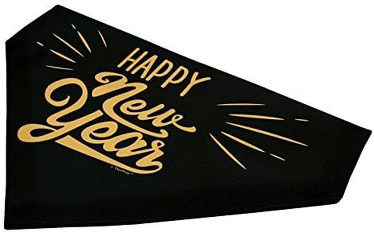 Dog New Years Costume Happy New Year Outfit for Dogs Pet Collar Scarf for Smaller Dogs New Year