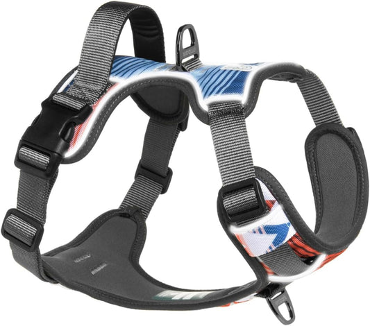 Embark Adventure Dog Harness, Reflective Trim No Pull Dog Harnesses for Small Sized Dogs - Military Grade Nylon, Front Clip with Gel Lined Handle.