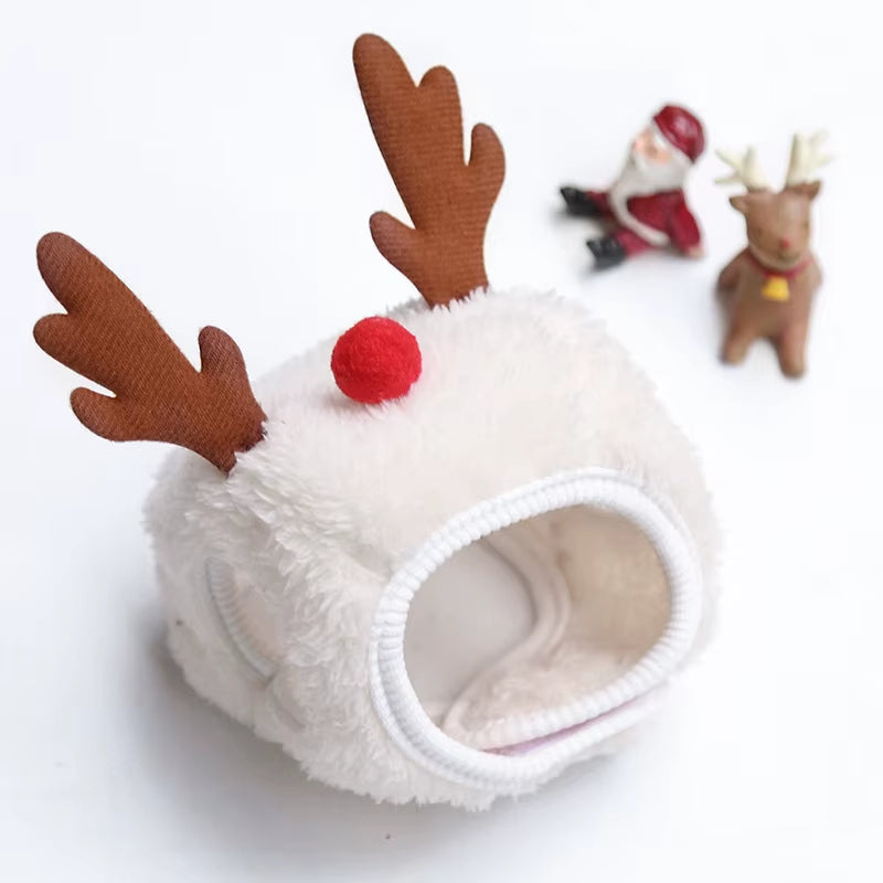 Adorable Funny Dog Christmas Hat and Santa Bibs - Perfect for Holiday Parties and Festive Cosplay!