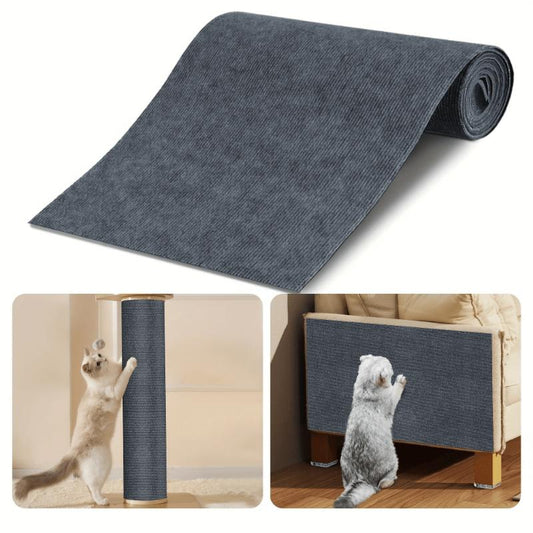 1Pc Durable Cat Scratching Pad - Self-Adhesive, Scratch-Resistant Felt Mat for Walls and Furniture, Perfect for Cats, Polyester Material - Multi-Size Pack, Cat Mat Scratcher, Wall Scratcher for Cats