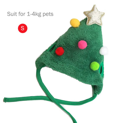 Adorable Funny Dog Christmas Hat and Santa Bibs - Perfect for Holiday Parties and Festive Cosplay!