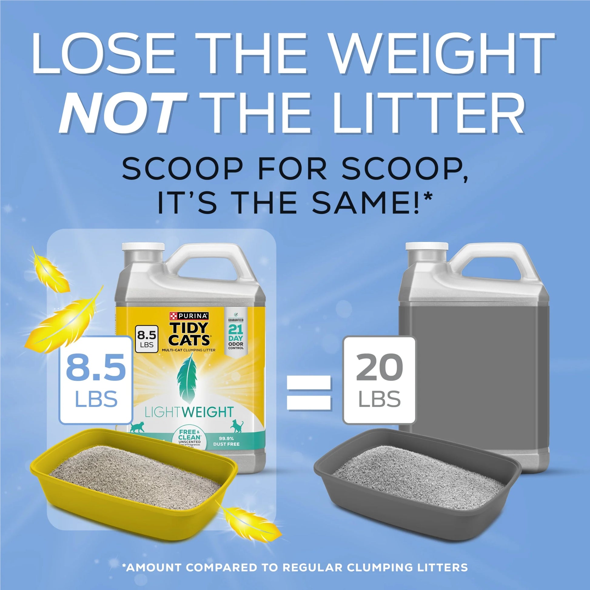 Purina  Lightweight Free and Clean Unscented Clumping Cat Litter