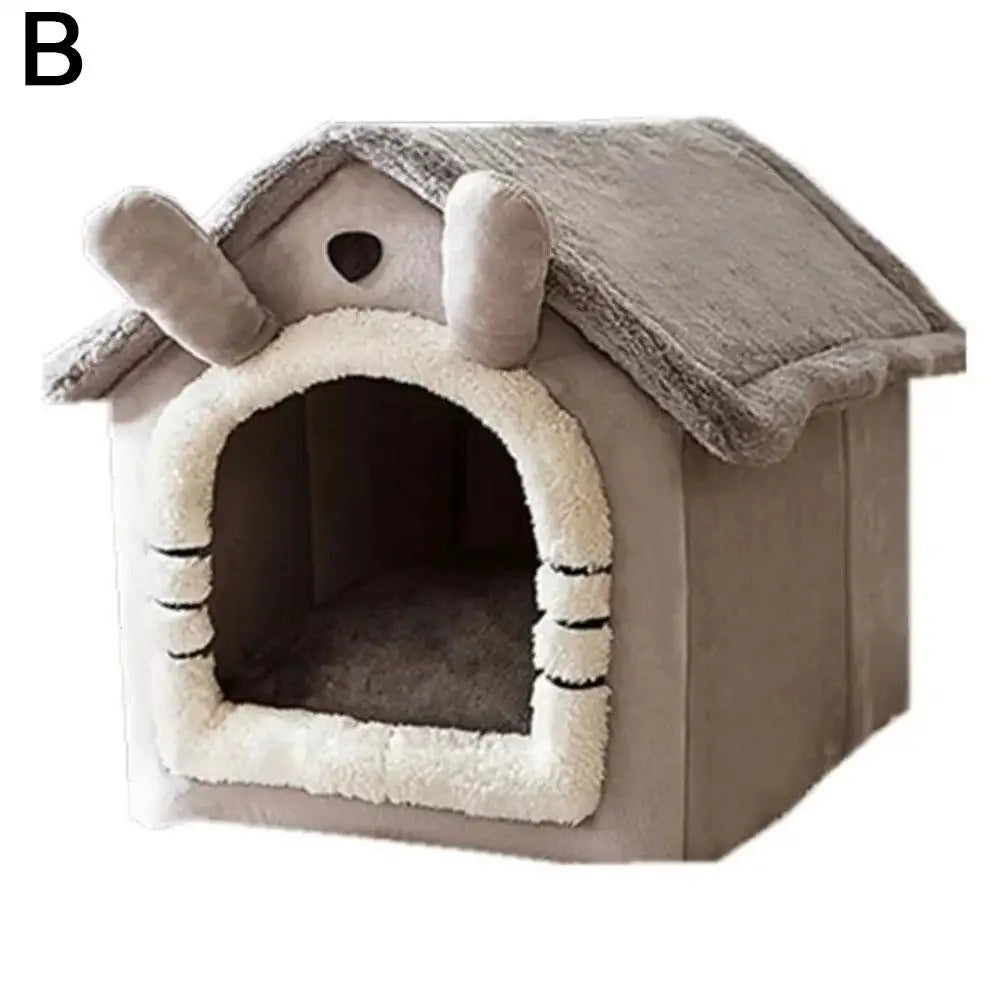 Thickened Pet Warm House Cat and Dog House Winter Warm Universal for All Seasons Detachable and Washable Cute New Comfortable