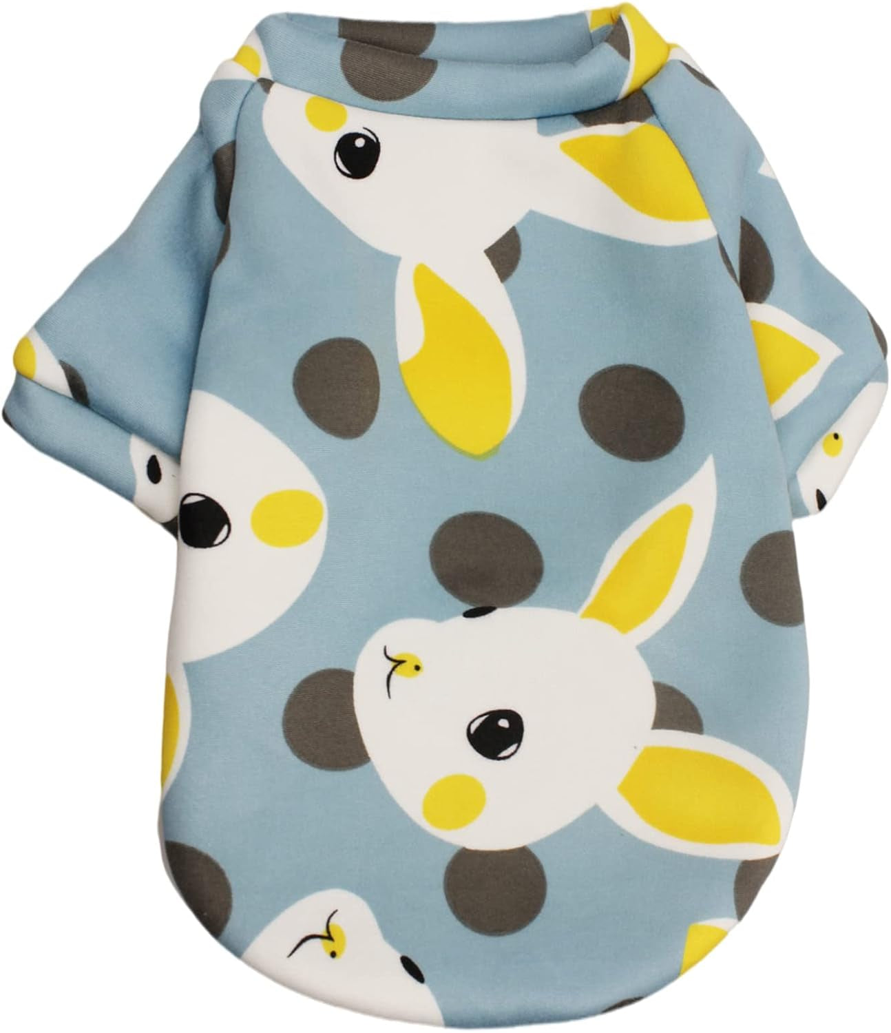 Cartoon Pattern Dog Clothes Cotton Dog Shirt for Pet Clothes Puppy T-Shirts Cat Tee Breathable (Rabbit-3, Small)