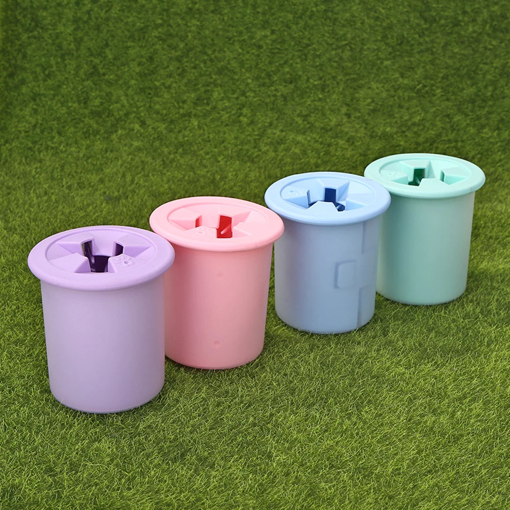 Pet Paw Cleaner Soft Silicone Foot Cleaning Brush Portable Pet Dogs Towel Foot Washer Cleaning Bucket Clean Brush Supplies