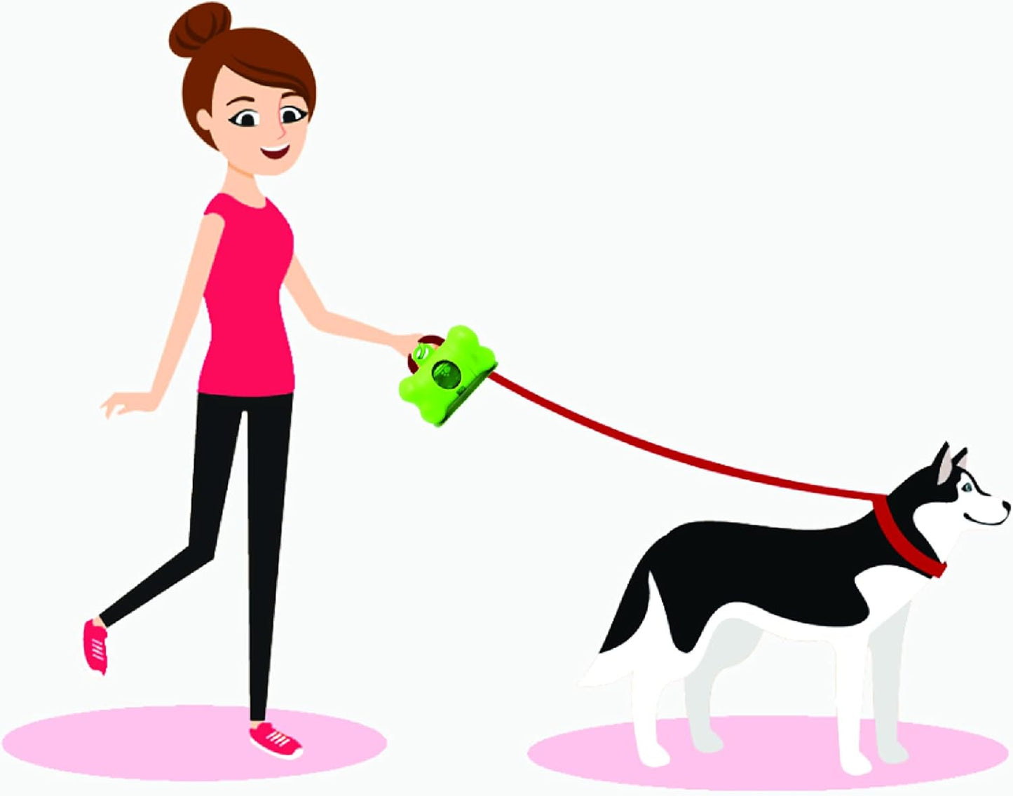 Wholesale 2 Pack Dog Poop Bag Dispenser with Stainless Steel Carabiner Clip - Dog Waste Poopbags Holder - Fits Most Pet Waste Poopbags (PB0008) *Dispenser Only. Poop Bag Is Not Included.*