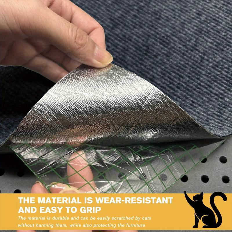 1Pc Durable Cat Scratching Pad - Self-Adhesive, Scratch-Resistant Felt Mat for Walls and Furniture, Perfect for Cats, Polyester Material - Multi-Size Pack, Cat Mat Scratcher, Wall Scratcher for Cats