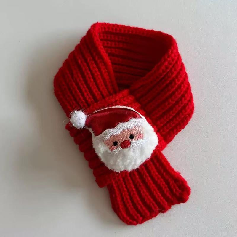 [2Pcs] 2025 NEW Pet Knitted Christmas Scarf & Hat Set for Cats & Dogs - Cute Reindeer & Snowman Design - Warm Plush Outfit for All Seasons - Ideal for Christmas Parties