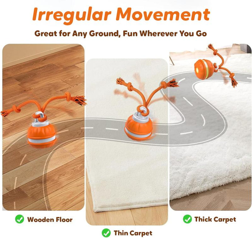 Lovely Caves Interactive Dog Ball Toys with Rope