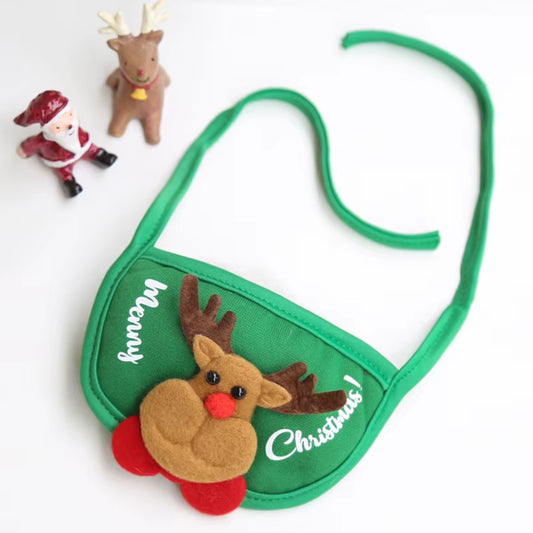 Adorable Funny Dog Christmas Hat and Santa Bibs - Perfect for Holiday Parties and Festive Cosplay!