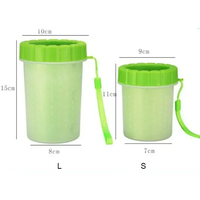 Pet Foot Washing Cup Dog Bath Pet Beauty Cleaning Wipe Free Automatic Foot Portable Cat Dirty Paw Cleaning Wash Brush Cup