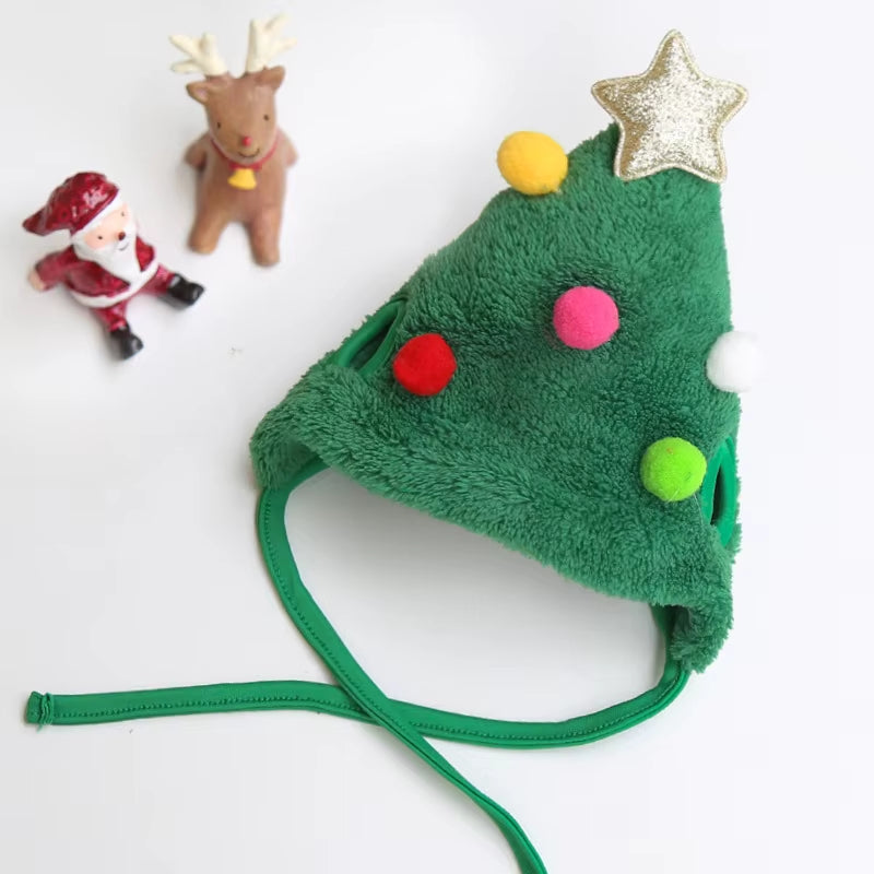 Adorable Funny Dog Christmas Hat and Santa Bibs - Perfect for Holiday Parties and Festive Cosplay!