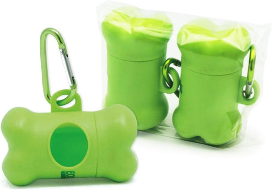 Wholesale 2 Pack Dog Poop Bag Dispenser with Stainless Steel Carabiner Clip - Dog Waste Poopbags Holder - Fits Most Pet Waste Poopbags (PB0008) *Dispenser Only. Poop Bag Is Not Included.*