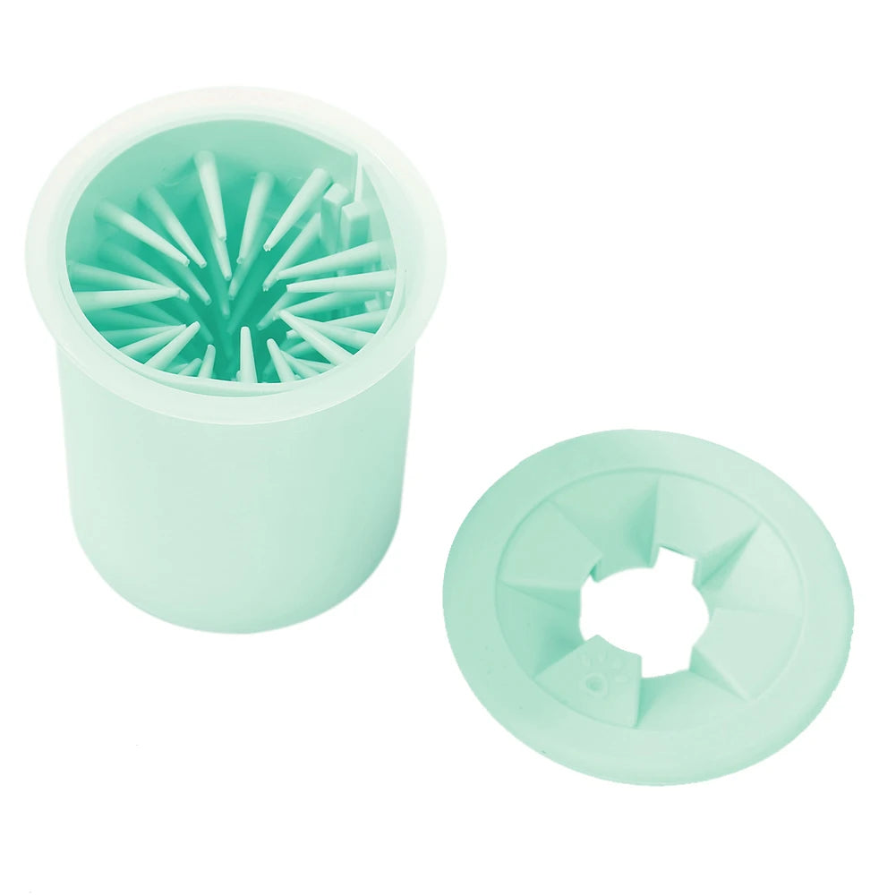Pet Paw Cleaner Soft Silicone Foot Cleaning Brush Portable Pet Dogs Towel Foot Washer Cleaning Bucket Clean Brush Supplies