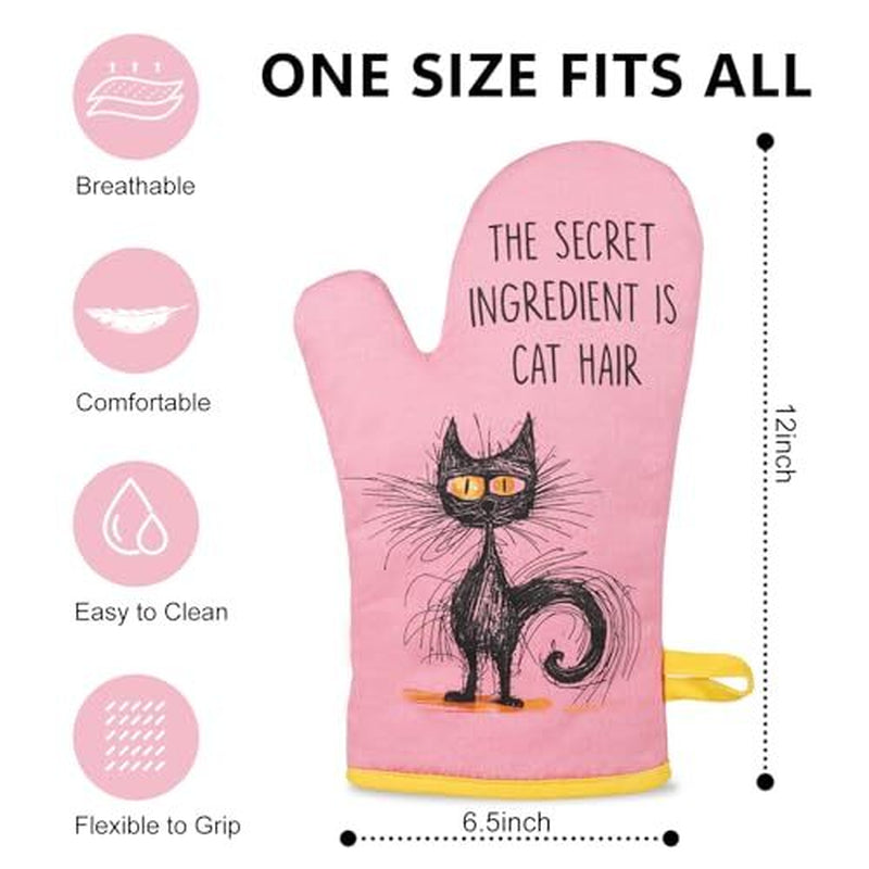 Funny Cat Oven Mitts, Cat Gifts for Cat Lovers, Cat Themed Gifts, Cute Cat