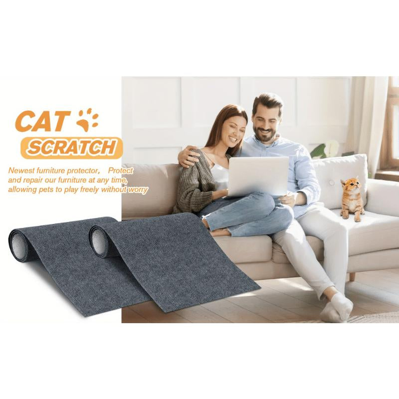 1Pc Durable Cat Scratching Pad - Self-Adhesive, Scratch-Resistant Felt Mat for Walls and Furniture, Perfect for Cats, Polyester Material - Multi-Size Pack, Cat Mat Scratcher, Wall Scratcher for Cats