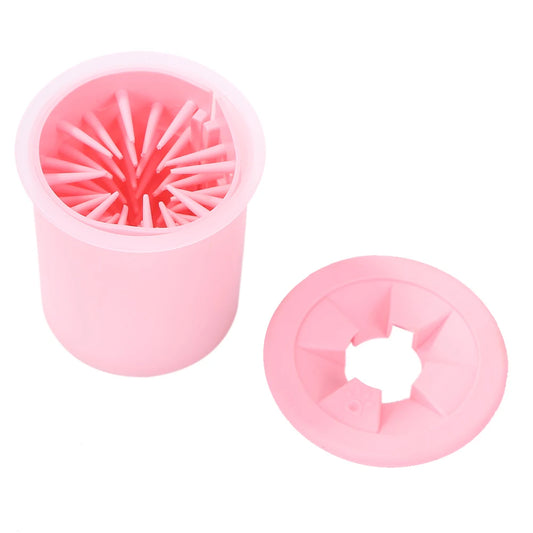 Pet Paw Cleaner Soft Silicone Foot Cleaning Brush Portable Pet Dogs Towel Foot Washer Cleaning Bucket Clean Brush Supplies